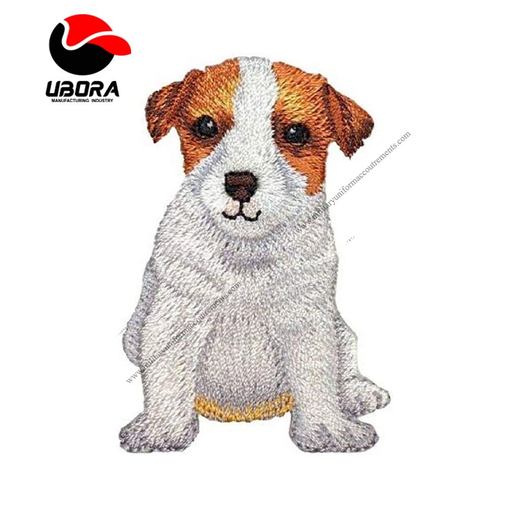 Spk Art Jack Russell Terrier Dog, Puppy Badge 2-1 8 Embroidery Applique Iron On Patch, Sew on Patch